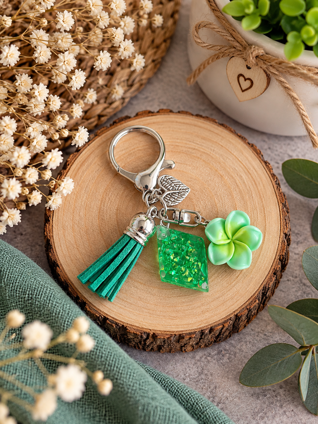 porte-clés vert