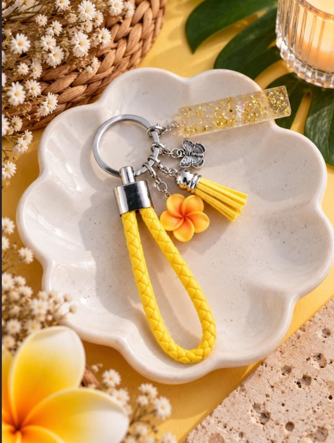 porte-clés jaune